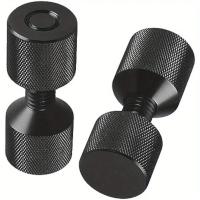Juego De 2 Piezas De Almohadillas De Agujero Accesorios De Localización De Agujeros Duraderos Herramienta De Alineación De Flanqueado Fácil Instalación Negro 6061 Aluminio Práctico - details 5