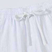Pantalones De Lino Para Hombre Verano Pantalones Casuales De Algodón Y Lino Con Cinturón Ajustable Pantalones De Yoga Playa Transpirables Para Primavera Y Verano - details 7