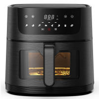 OstarkDom Freidora sin Aceite 5L, Panel táctil, Freidora de aire caliente, 5 L, 10 programas preestablecidos, Regulable hasta 200 ° C, Temporizador 60 minutos, Apagado automático, 1400W - details 0