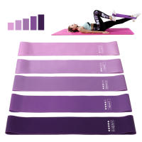 5pcs Bandas De Resistencia Elásticas Para Fitness Pilates Crossfit Ejercicio En Gimnasio Entrenamiento En Casa Yoga Deporte Bandas De Estiramiento - details 0