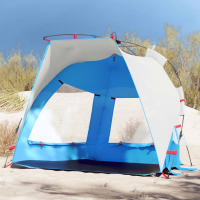 vidaXL Tienda de playa 2 personas impermeable apertura rápida Color azure blue,  Gris,  Verde mar y mas - details 0