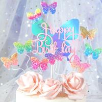 Topper De Pasteles De Mariposa Con Lentejuelas Para Cumpleaños De Princesa Decoración De Fiesta De Boda Para Niñas - details 3