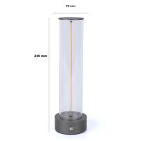 Lámpara De Mesa LED Recargable Con Sensor Táctil Y Magnético Portátil Para Exterior Y Camping Luz Nocturna Con Tres Niveles De Brillo Dimmer - details 5