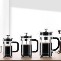 Cafetera de acero inoxidable 304 con filtros, resistente al calor, duradera, fácil de limpiar, prensa de café de vidrio borosilicato, tetera libre de BPA, cobre - details 1