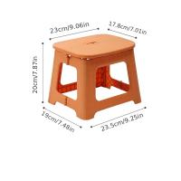 Taburete Plegable Y Portátil De Plástico Grueso 1 Pieza Para Uso Doméstico Y Exterior En Baños Y Exteriores Estilo Minimalista Moderno - details 14