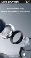Mini Afeitadora Eléctrica Para Hombres Recargable Uso Dual Seco-Húmedo Afeitadora De Barba Portátil Lavable Y Recargable Epilador De Rostro - details 14