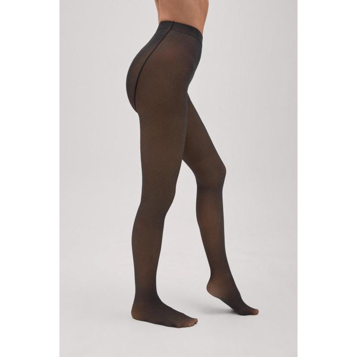 Ysabel Mora - Panty cálido efecto velado estampado 80 denier