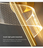 Lámpara De Pared LED Nórdica Para Iluminación Interior De Dormitorio Y Sala De Estar Moderna Decoración Sconces Montaje En Pared Color Negro Y Oro - details 1