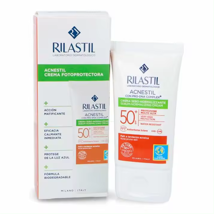 Protector Solar Rilastil Sun System 50+ Acnestil 40ml - Facial - 1