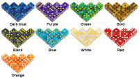 10PCs Dados De Juego De Mármol D6 16MM Cuadrados Corners Acrílico Divertimento Matemático Herramienta De Juego De Azar - details 0