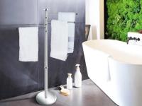 Soporte para Colgar Toallas ,de Pie ,sin Taladrar , Metal Acero, con 3 Brazos Giratorios - Baño Moderno y Práctico - details 0