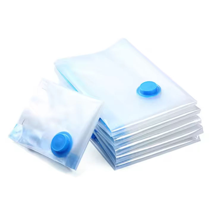 Bolsas para guardarse Ropa, Diseño compacto, bolsas de vacío transparentes para 5 Prendas y cubrecamas (40x30 cm)Bomba de vacío no incluida. - 1