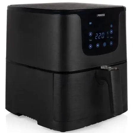 Freidora de Aire Princess Aerofryer 182021 1400W con Capacidad de 3.2L La freidora de aire Princess Aerofryer 182021 de 1400W y 3.2L permite cocinar sin aceite, con 7 programas predefinidos y pantalla digital táctil. - 1
