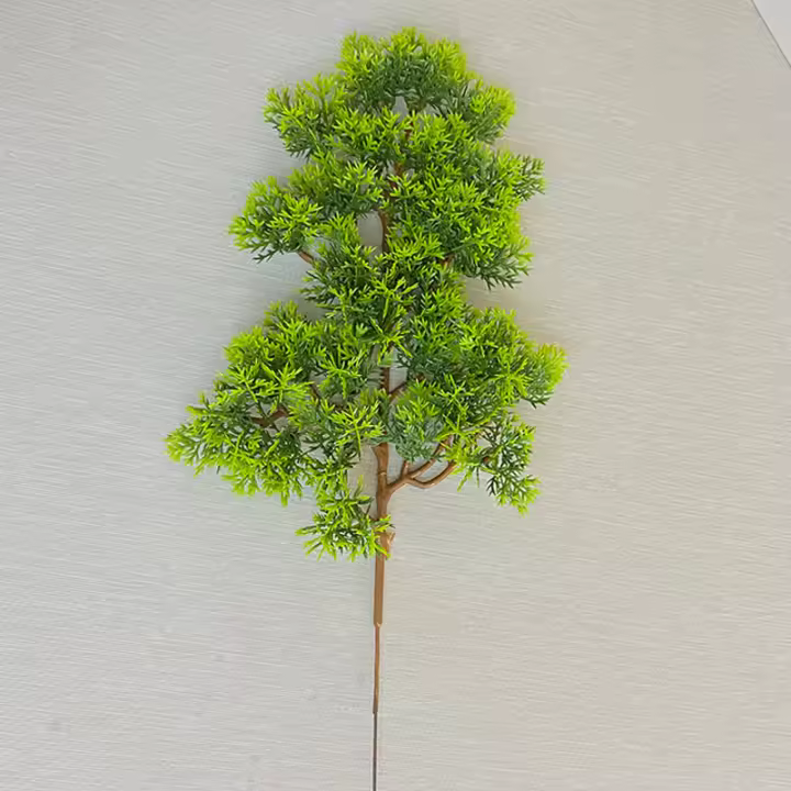 Planta Artificial De Ciprés Pino Plástico Para Escritorio Jardín Miniatura Árbol Con Ramas Para Decoración De Interiores - 1