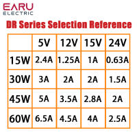 Suministro De Energía Industrial DR-15 DR-30 DR-45 DR-60 Enchufe De Camino DIN Salida Única 15W 30W 45W 60W 5V 12V 15V 24V Entrada 100-240VAC - details 3