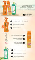 BABARIA Pack ahorro protección solar - Contiene Bruma Solar Facial 75ml + Spray Protector Aloe SPF30 200ml + Bálsamo Reparador de Aloe 250ml - details 0