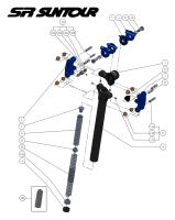 SR SUNTOUR NCX Absorbedor De Choque Para Bicicleta Poste De Silla 350mm Tamaños Variados Para Bicicleta De Montaña Material De Aluminio - details 2