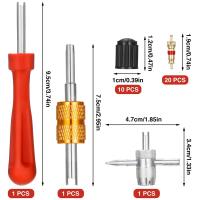 Herramienta De Remoción De Válvula De Neumático 30pcs/set Para Camiones Y Motocicletas Herramienta De Limpieza De Válvulas De Neumático Set De Reparación De Neumáticos - details 0