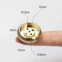 Soporte De Incienso Con Nueve Agujeros De Flor Mini Loto De Cobre Quemador De Incienso Para Casa Estilo De Té Sandálias Base Para Madera De Sándalo - details 7