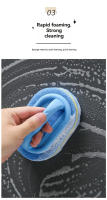 Cepillo Mágico De Limpieza Para Cocina Y Baño Con Mango Especial Para Lavabo Y Azulejos Cepillo De Sosa De Plástico Para Desinfección Del Hogar - details 4