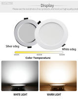 Lámpara De Techo LED Redonda Revestida 18W 15W 12W 9W 7W Luz Direccional Para Sala De Estar Iluminación Interior Doméstica - details 5