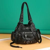 Nueva Moda Bolso De Hombro Para Mujer De Cuero Suave De Alta Calidad Marca Famosa Diseñador Bolso De Mano De Lujo Bolsos De Hombro Casual Con Decoración De Rivet - details 1