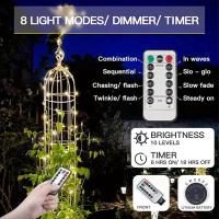 Luces De Hilo De Cobre LED 50/100/200 Con Control Remoto Y 8 Modos Operadas Por Batería O USB Impermeables Para Decoración De Hogar Y Bodas - details 11