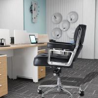 TY205B Dark Brown Robin Chair Genuine Leather Lobby Office Computer Chair Home and Office Chair Swivel Chair - details 7