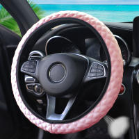 Cubierta De Volante Automotriz De Seda Hielo Transpirable Para Coche Tela De Malla Ajuste Para 14.5-15 Pulgadas Sin Anillo Interno - details 10