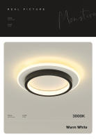 Lámpara De Techo Moderna Y Sencilla LED Decorativa Nórdica Luces De Interior Para Sala De Estar Dormitorio Pasillo Material Metálico Y Acrílico - details 4
