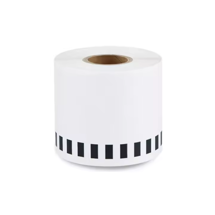 10 Rollos de Etiquetas Térmicas Adhesivas - Compatible con Brother DK-22205 QL e Impresoras de Etiquetas Autoadhesivas - Cinta Continua de Papel Adhesivo y Térmico - 62 mm x 30,48 metros - 1