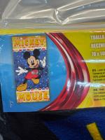 Toalla Playa Piscina infantil Disney Mickey Mouse naranja Oficial 70x140cm de microfibra para niños - details 2