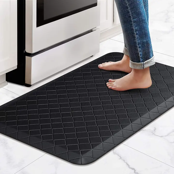 Alfombra Antideslizante Para Cocina Con Cojín Alfombrilla Impermeable Gruesa Y Antifatiga Para Encimera Y Piso De Cocina Oficina - 1