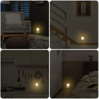 Lámpara Nocturna LED Con Sensor De Movimiento Luz Sin Cable Para Dormitorio Pasillo Iluminación Ajustable EU UK AU Enchufe - details 8