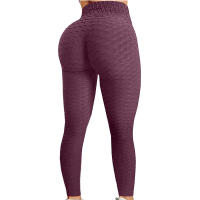 Leggings De Yoga Para Mujer Fitness Running Cintura Alta Slim Pantalones Deportivos Push up Secado Rápido Gimnasio Correr Trabajo Largo - details 17