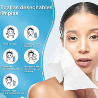 Various Toallas Desechables Secas de 100% Algodón,Toallitas Facial de Belleza Natural y Biodegradable Para Bebés, Viajes Familiares Maquillaje, Ideal Para Todo Tipo De Piel(20 x 20cm, 60 pcs,180pcs,360pcs,720pcs) - details 1