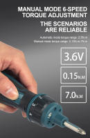 Mini Destornillador Eléctrico Recargable 1300mah Potencia Ajustable 3.6V Herramientas Eléctricas Set Para Mantenimiento Y Reparación Doméstica - details 2