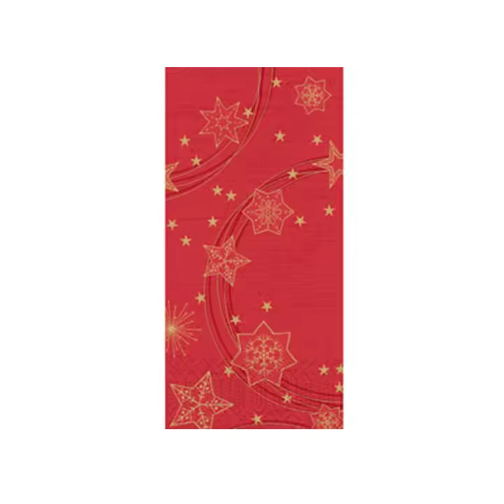 Servilleta Desechable Tisú (40 x 40 cm - Star Shine Red 3 capas - 250 Uds) - 1