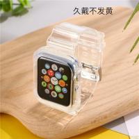 Carcasa Transparente + Correa Para Apple Watch Series 9 8 7 6 SE 5 Compatible Con Iwatch 3 Correa De Plástico 38mm 40mm 42mm 44mm 45mm 49mm - details 29