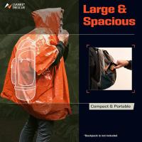 Poncho De Emergencia Desechable Impermeable Con Película De Aluminio Ropa De Lluvia Térmica Para Camping Herramientas De Sobrevivencia - details 6