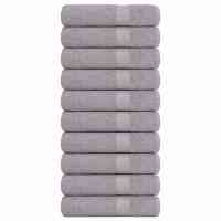 vidaXL Toallas de baño 10 uds 100x150 cm 360 gsm 100% algodón en color Gris/Antracita/Tuquesa y más - details 0