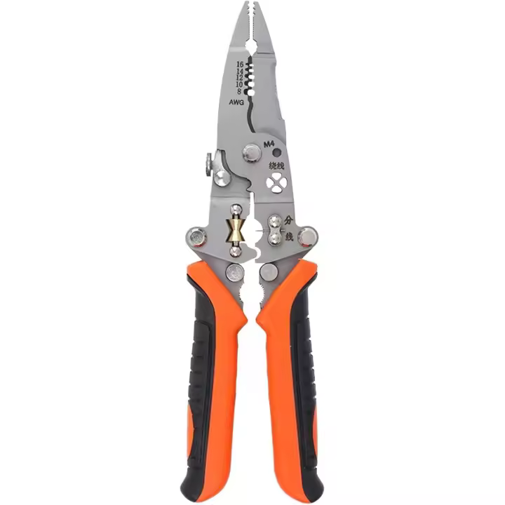 Cortador de aislamiento de cables - Cortador de cables 12 en 1, herramienta para quitar cables | Herramienta de extracción de aislamiento profesional con Mango ergonómico antideslizante, herramienta de prensado de alambre para sujeción - 1