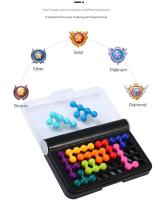 Juego De Puzzle 3D Clásico Pirámide Plateada Con 120 Desafíos Juguete Montessori Para Desarrollar La Lógica Y El Pensamiento Para Niños Y Niñas De 3 a 14 Años - details 4
