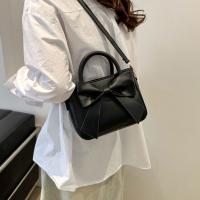 Bolso De Hombro Para Mujer De Cuero PU Sólido Bolso De Mochila Casual Para Comunicación Diaria Bolso De Correa Con Lazo Trendy - details 6