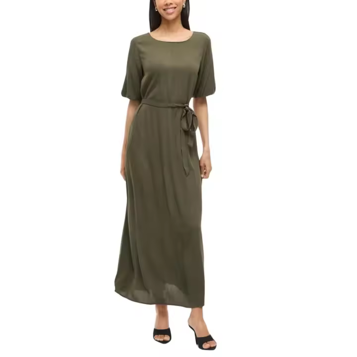 VIPALIVA O-NECK 2/4 ANKLE DRESS   Deep Depths - 1