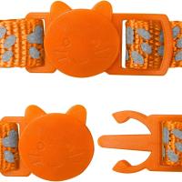 Collar De Gato Ajustable Y Elástico Con Campana Y Correa Reflectante Para Gato Y Perro Accesorios De Mascotas Con Cuello Seguro 2PCS - details 1