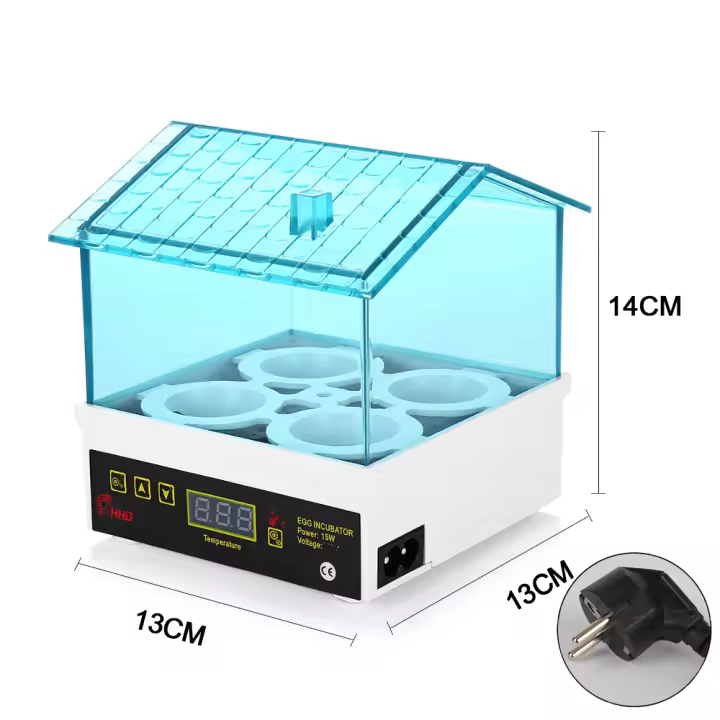 Incubador Mini Para 4 Huevos Automático De Temperatura Constante Apto Para Hincar Huevos De Pollos Pato Tortuga Y Pájaros - 1