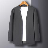 Nueva Cardigan De Larga Manga Para Hombres Color Sólido Casual Cómoda Y Moda Para Primavera Y Otoño Material Poliéster - details 5
