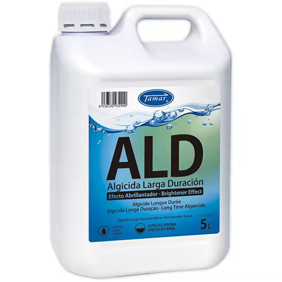 Tamar Alguicida de Larga Duración y Abrillantador Líquido para Piscina 5 L - 1