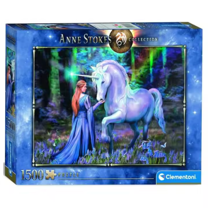 Puzzle 1500 piezas Anne Stokes Bosque Azul Clementoni - 1
